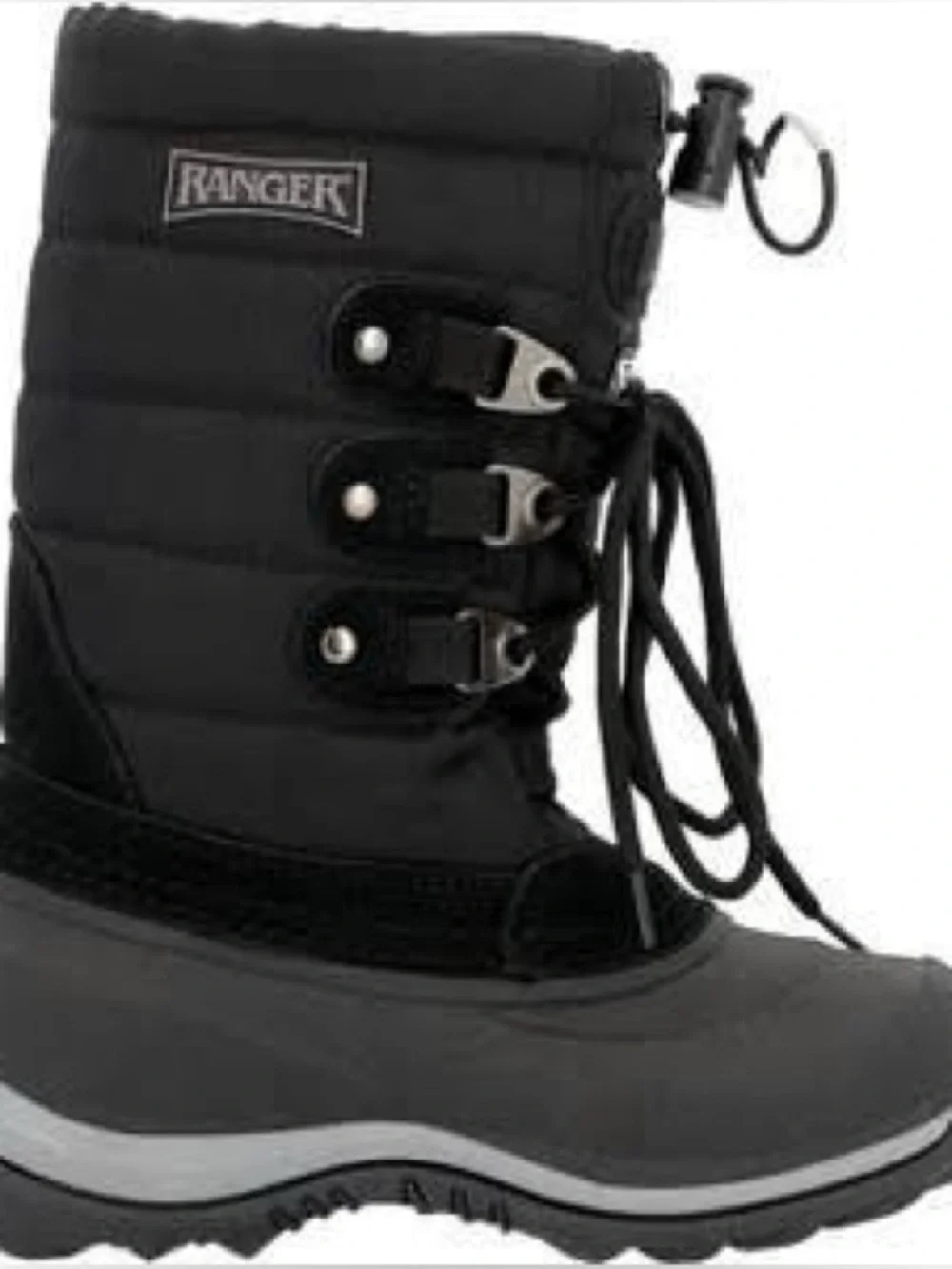 Ranger Men’s Black Winter Snow Boots Size 6
